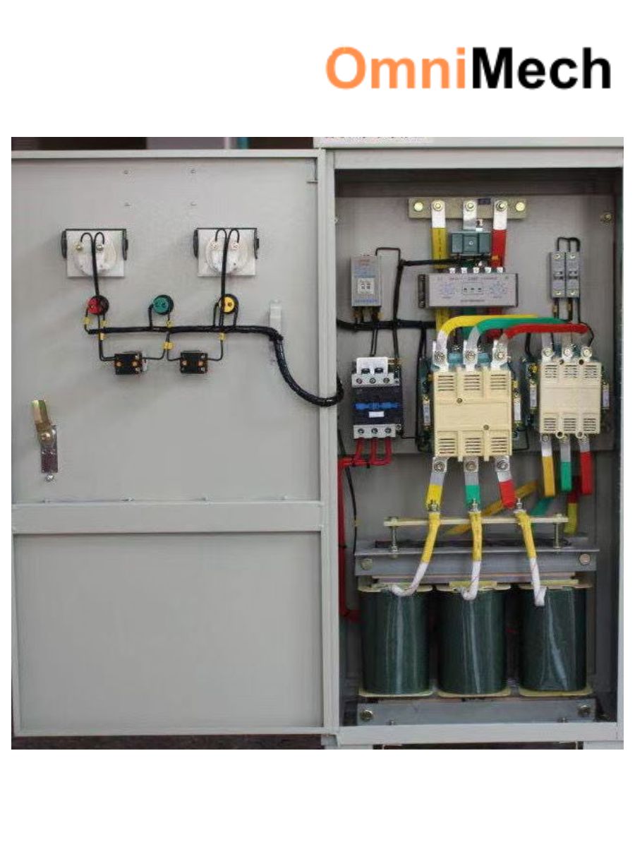 Autotransformer reduced-voltage starter cabinet